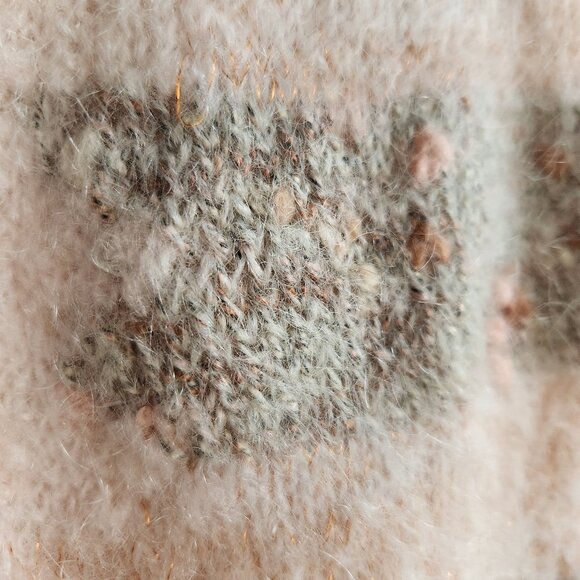 🇫🇷 Des Petits Hauts Light Pink Mohair/Merino Knit Sweater - Sz S - Picture 10 of 13